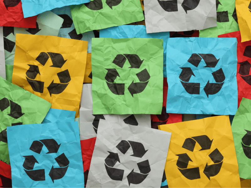 What symbols on packaging can be recycled