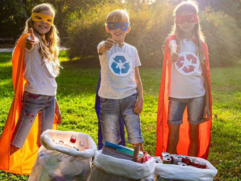 How to create a sensational school recycling station